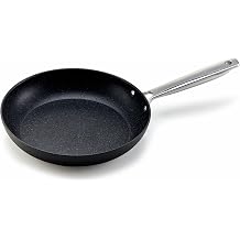 Moneta Armonia Induction Frying Pan Non-Stick and Anti-Scratch Satin Black Exterior Coating, Suitable for All Stovetops, 24 cm