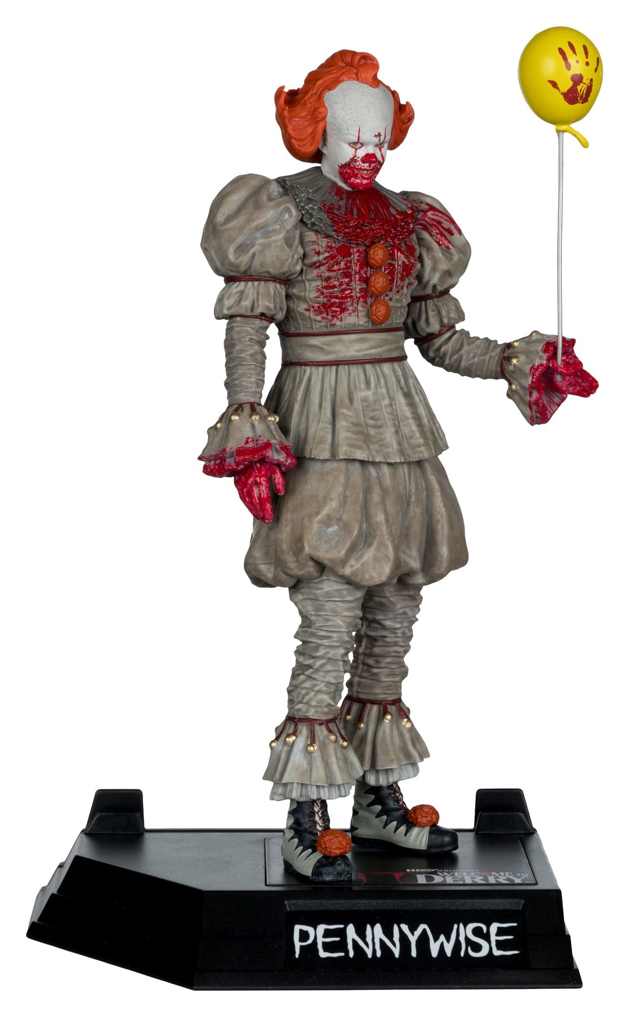McFarlane Es Welcome to Derry Movie Maniacs Figur Pennywise (Bloody) 16 cm