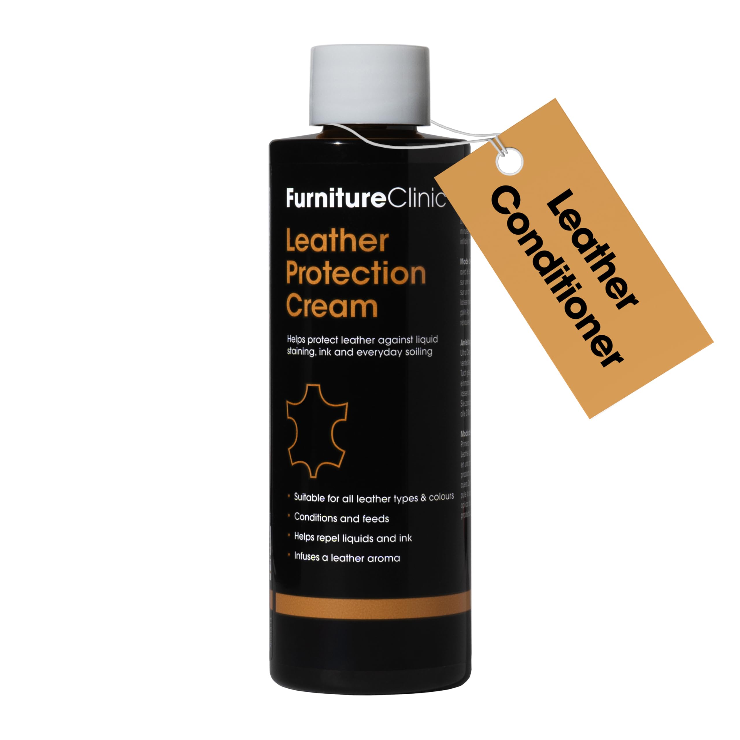 Leather Conditioner and Protection Cream - 500ml - Leather Sofas, Furniture, Car Seats, Shoes, Boots, Bags, Purses | Suitable for Dark or Light Leather