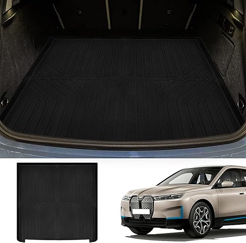 Naibeve Alfombrillas de carga para BMW iX 2022 2023 2024, accesorios para BMW iX, alfombrilla para maletero para todo tipo de clima, alfombrilla de