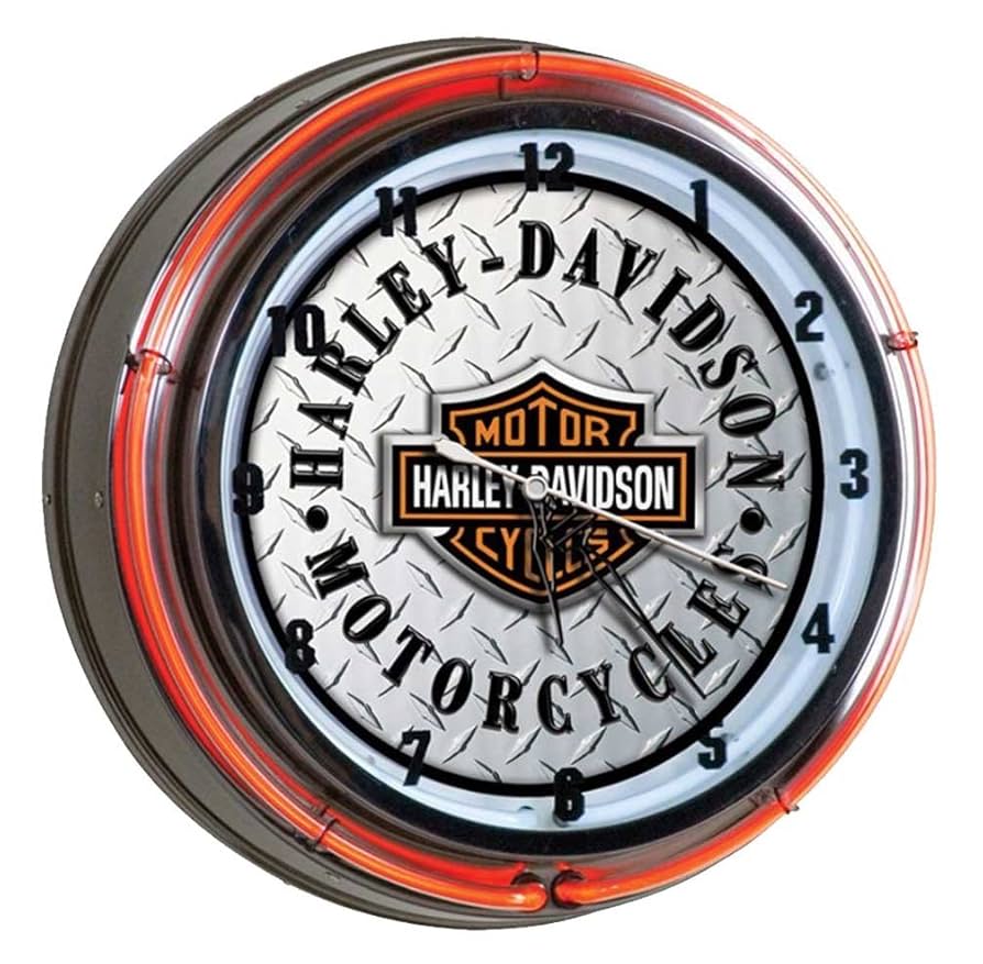 新品　訳あり　ハーレー　ネオンクロック　Harley-Davidson 掛時計 楽天市場】ハーレーダビッドソン バー＆シールド ネオンクロック