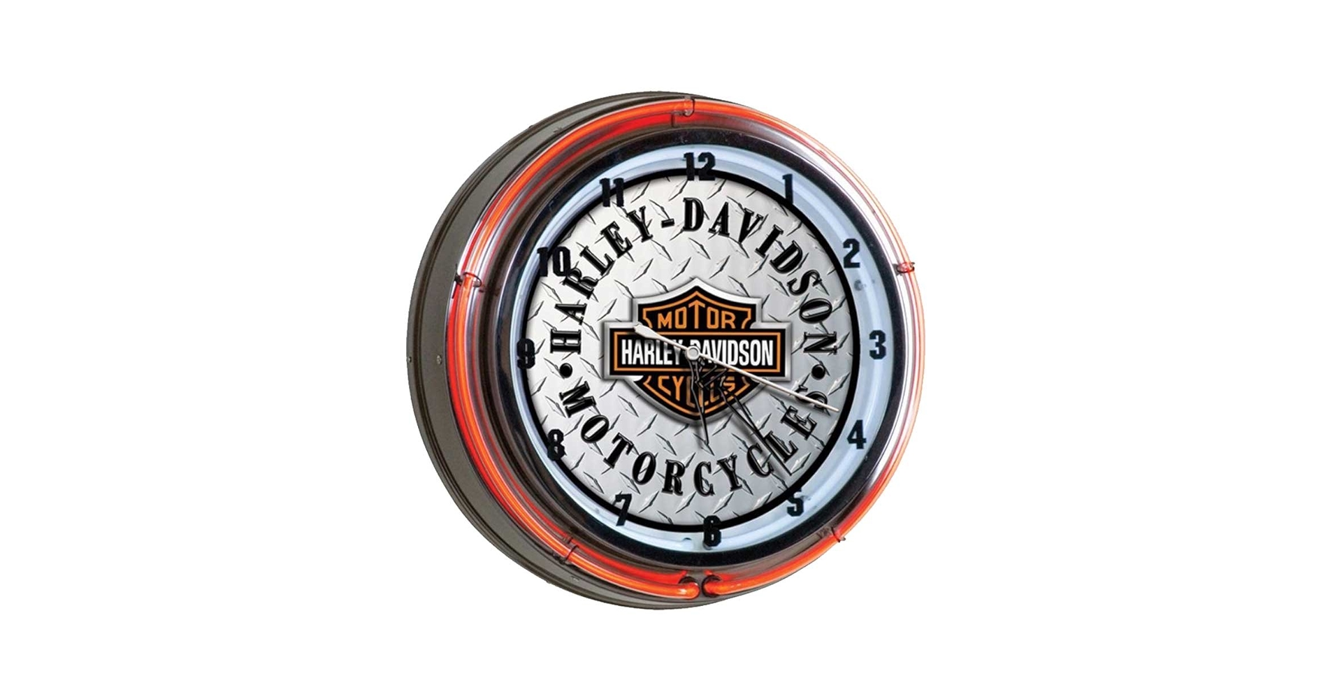 ハーレーダビッドソン LED時計 30cm Amazon.com: Harley-Davidson® Bar & Shield Diamond Plate Neon