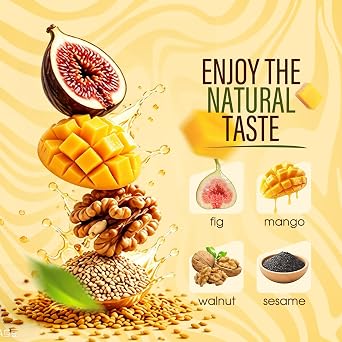 Fig & Walnut Stuffed Mango Pie, 250g Fig and Walnut Bars with Black Sesame Seed, Mango Fig and Walnut Three in One Fruit & Nut Snack, Soft & Crispy, No Additives, Individually Wrapped Energy Bar(2)