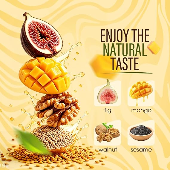 Fig & Walnut Stuffed Mango Pie, 250g Fig and Walnut Bars with Black Sesame Seed, Mango Fig and Walnut Three in One Fruit & Nut Snack, Soft & Crispy, No Additives, Individually Wrapped Energy Bar(2)