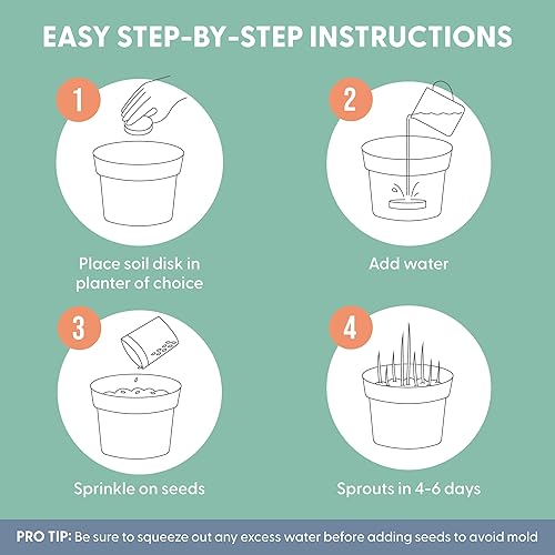 Miniatura 3 de The Cat Ladies Kit de recambio de hierba para gatos 100% orgánico, paquete de 3