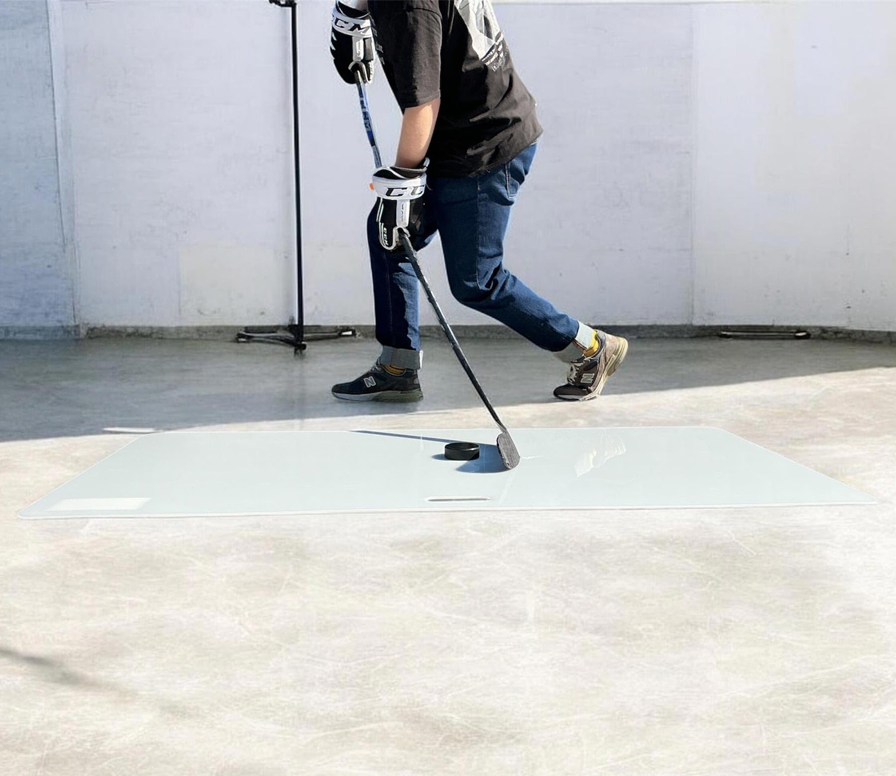 Shooting pad Steel - Placa de entrenamiento para hockey sobre hielo (146 x 73 cm)
