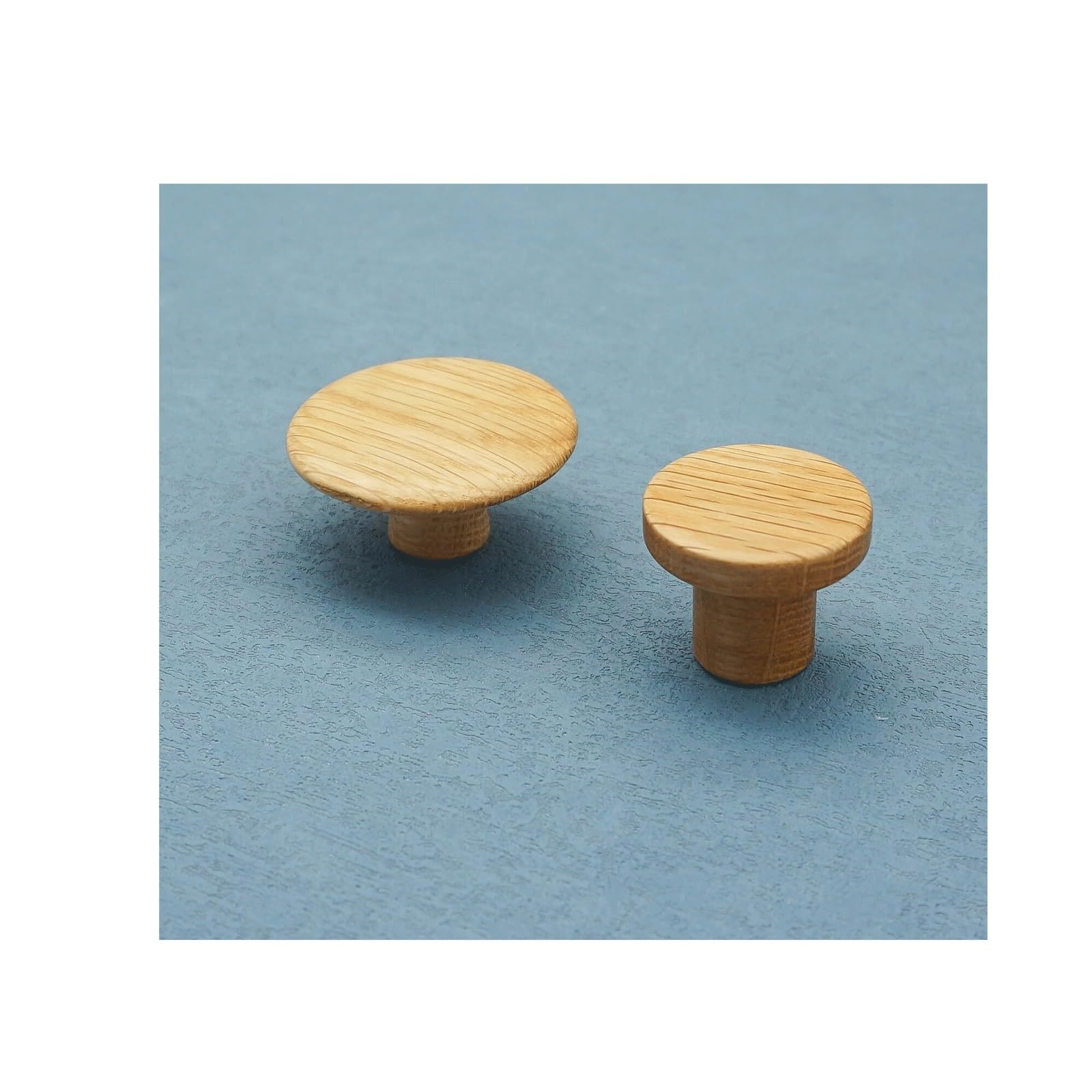 Lcanallyms One Color Kitchen Cabinet Handles, Oak Wood Cabinet Pull Modern Round Dresser Knob Kitchen Drawer Wooden Furniture Handles(1.85")