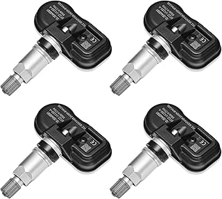 BDFHYK 315MHZ TPMS Tire Sensor Compatible with Ford Lincoln Mazda and Mercury Tire Pressure Monitor System Sensor 6F2Z1A189A, 7L1Z1A189A, Set of 4 Peices