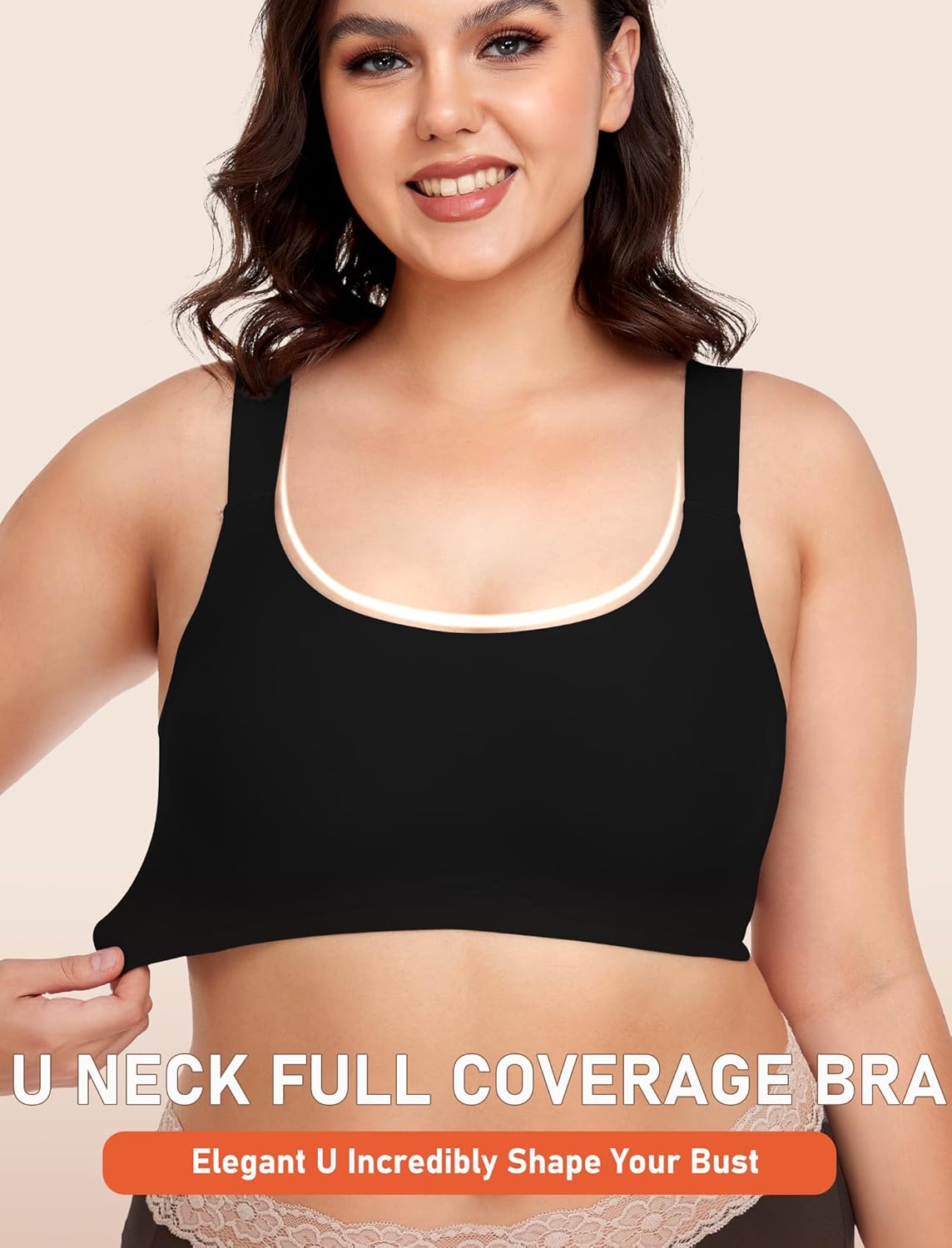 Gailife Womens Wireless Push Up Bras for Women No Underwire Seamless Full Coverage Supportive T Shirt Everyday Bras - Image 4