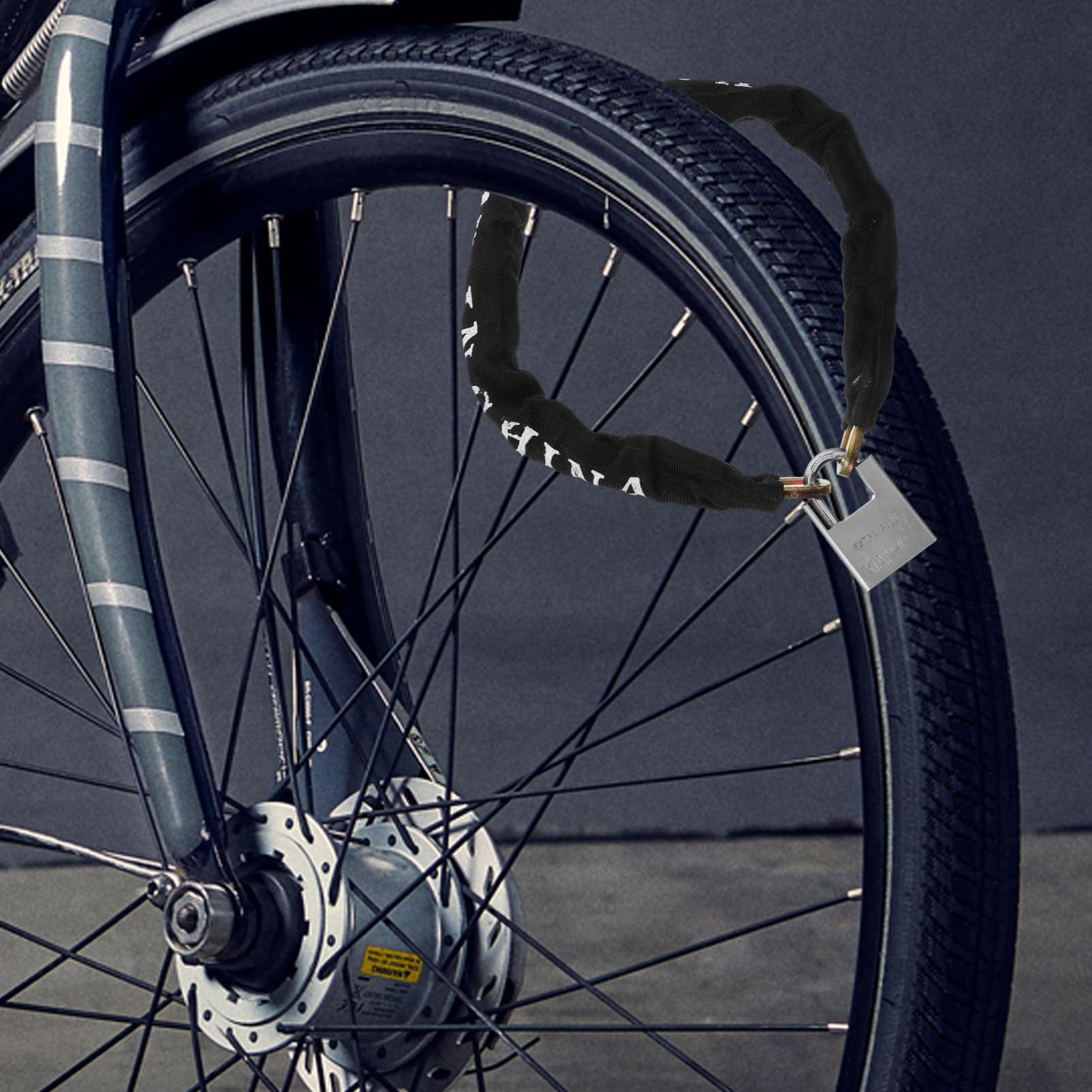 BESPORTBLE Bike Locks 1Pc Lock Anti-Theft Lock Chain Iron Chain Electric Car Motorcycle Lock(0.8m Black)