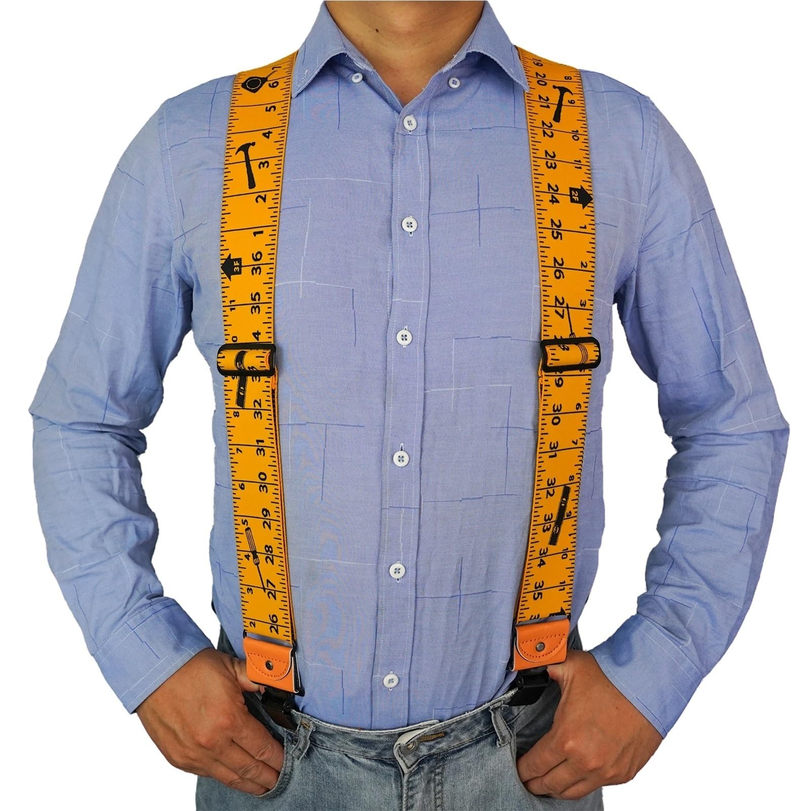 Tirantes Hombre Tirantes Elásticos De 5 Cm Ancho For Hombre, Ajustables Y En Forma X con Clips Resistentes(Color10)