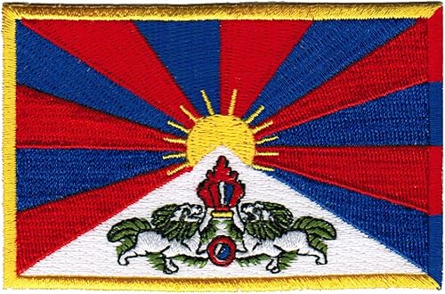 Miniatura 156 de Cypress Collectibles - Parche de la bandera de la India - Apliques bordados de alta calidad - Parches para planchar de país asiático