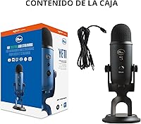 Vista 9 de Blue Yeti USB Mic para grabar y transmitir en PC y Mac, 3 cápsulas de condensador, 4 patrones de captación, salida de auriculares y control