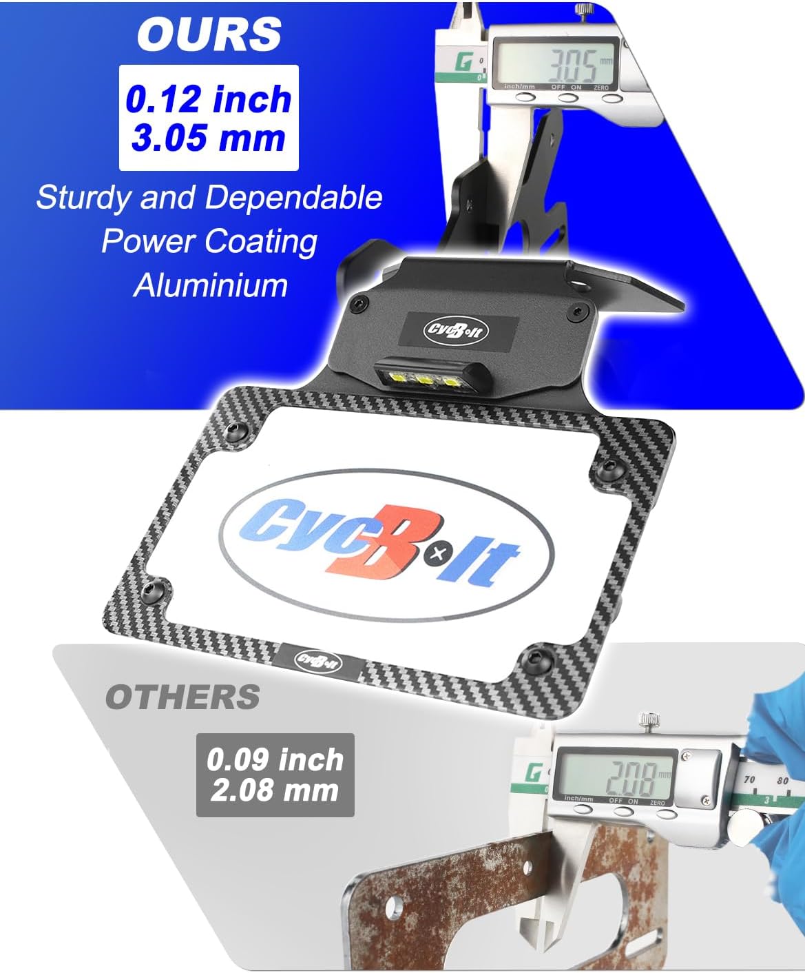 Fender Eliminator Fit for GSX-R600 GSX-R750 2011-2025 GSX-R 600 GSXR750 License Plate Bracket Mount Holder Tail Tidy with LED License Plate Light