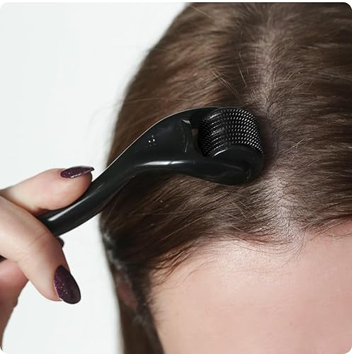 Miniatura 8 de ROSELYNBOUTIQUE Derma Roller para cabello, barba, piel facial, cara, 540 microagujas, instrumento cosmético de belleza, regalos de cuidado personal