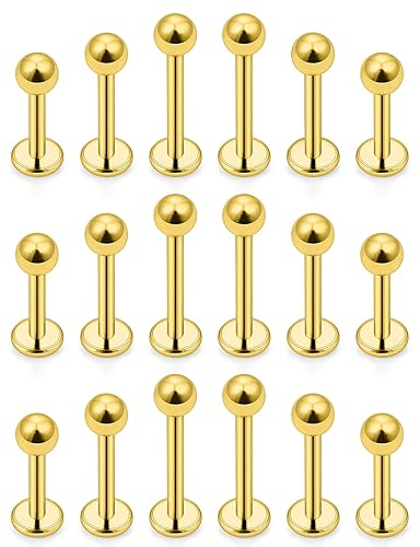 20G 16G 14G 12G Lip Labret Medusa Monroe Rings Studs