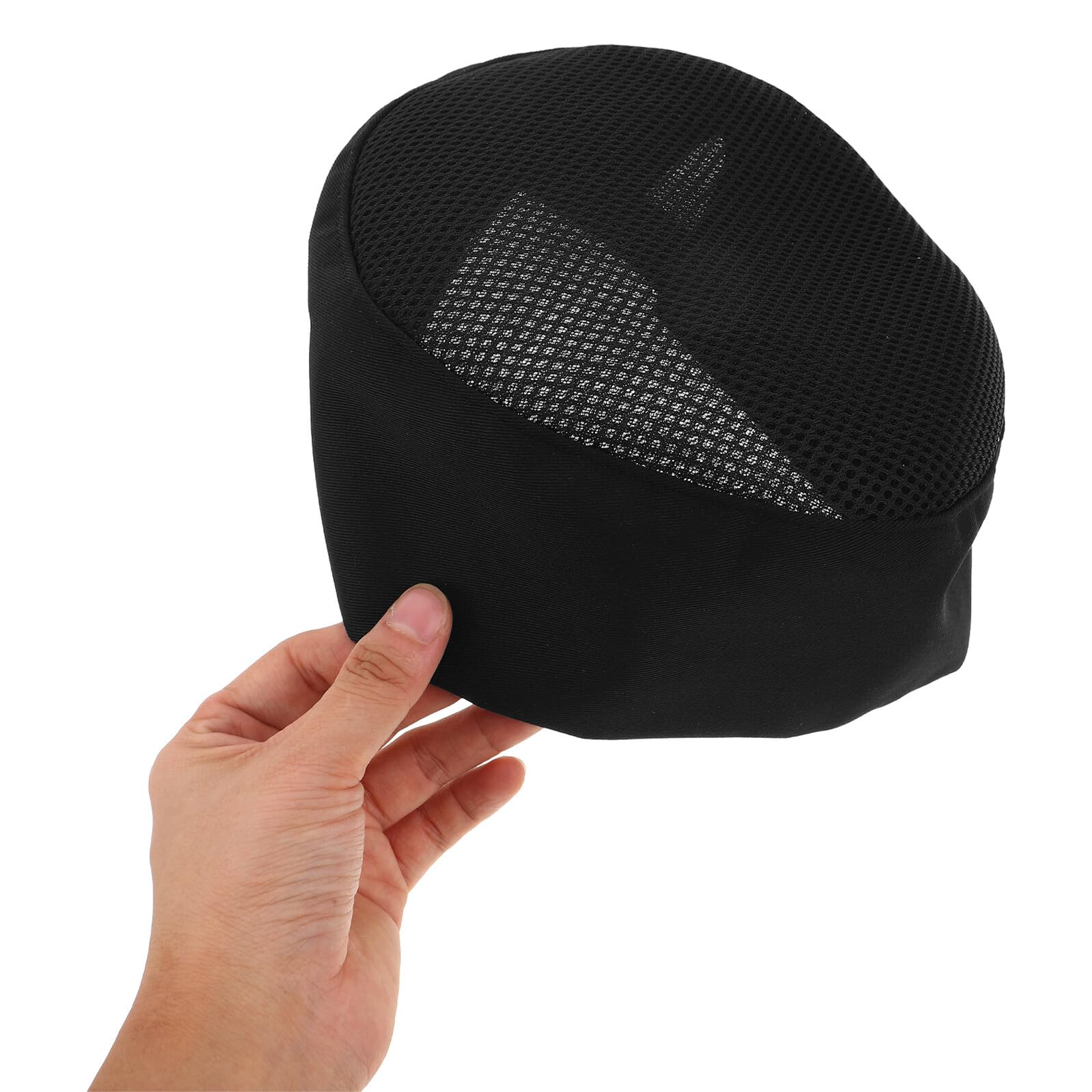 4 Piezas Gorro de Cocinero Gorro de Pelo redecillas para el Cabello Sombrero de Cocina Gorra de Chef Black