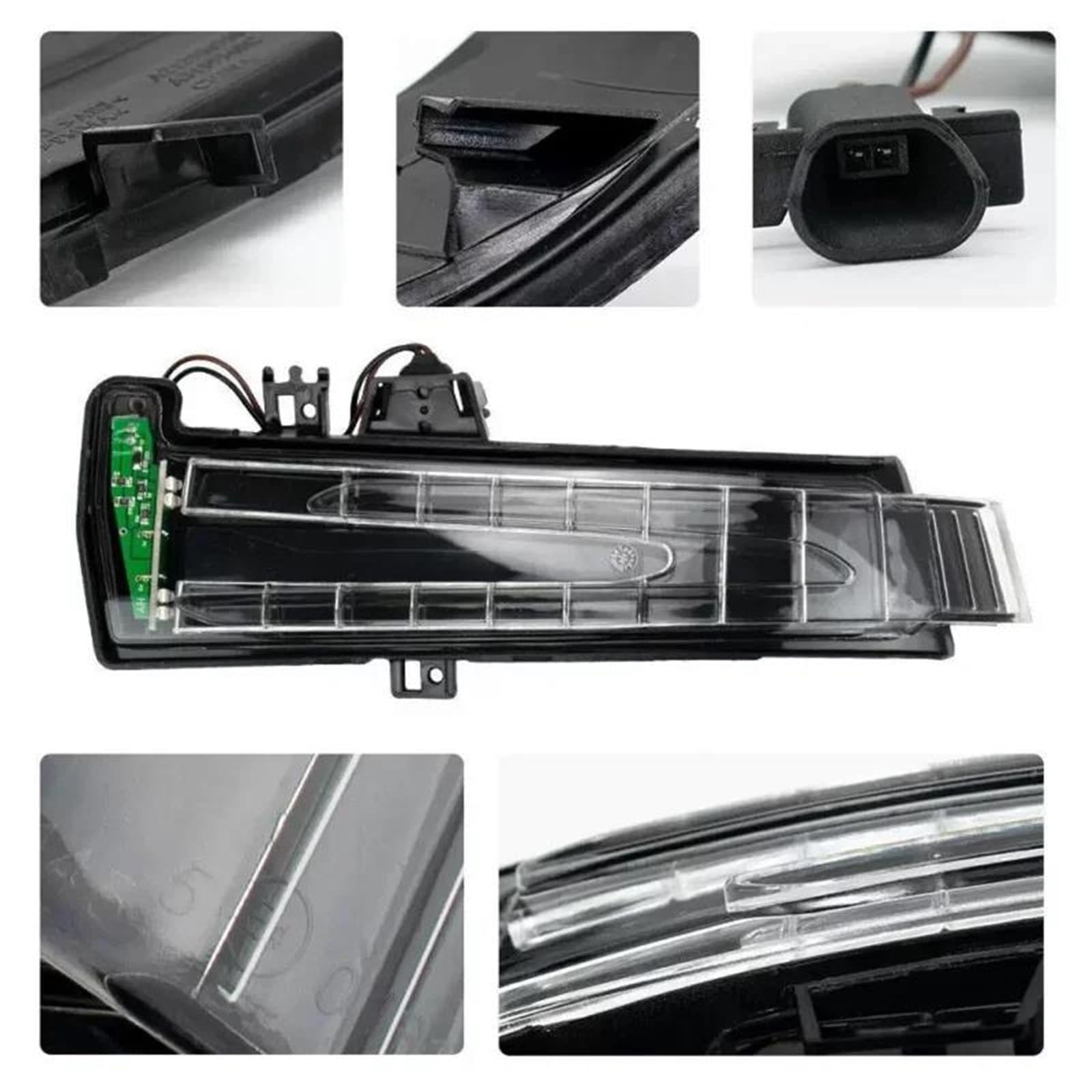 Luce per auto durevole Indicatore Specchietto Retrovisore Auto Per W204 W176 W246 C117 C218 A207 W221 W166 Accessori(Right side 1pcs)