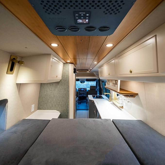 acegoo acegoo 2 x DC 12V LED inbouwlamp plafondlamp 3W inbouwspot platte spot downlight met aan/uit-dimschakelaar voor camper boot caravan keuken badkamer, volledig aluminium 285 lm (Satijn Zilver 3000K) photo 2