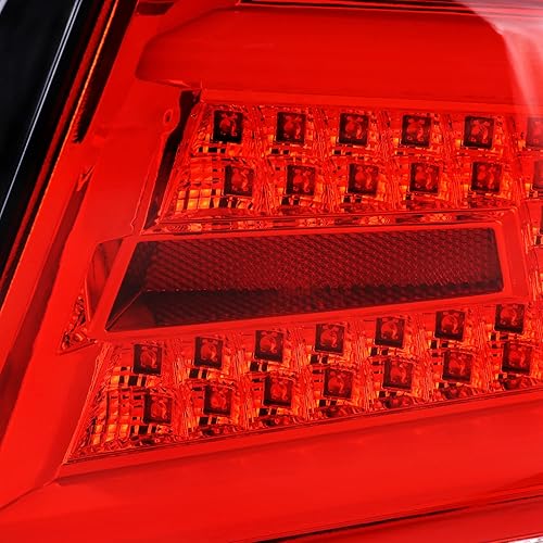 Miniatura 15 de SPEC-D TUNING Luces traseras secuenciales de humo negro con barra LED blanca compatible con Subaru Impreza/Impreza WRX 2008-2011, conjunto de par