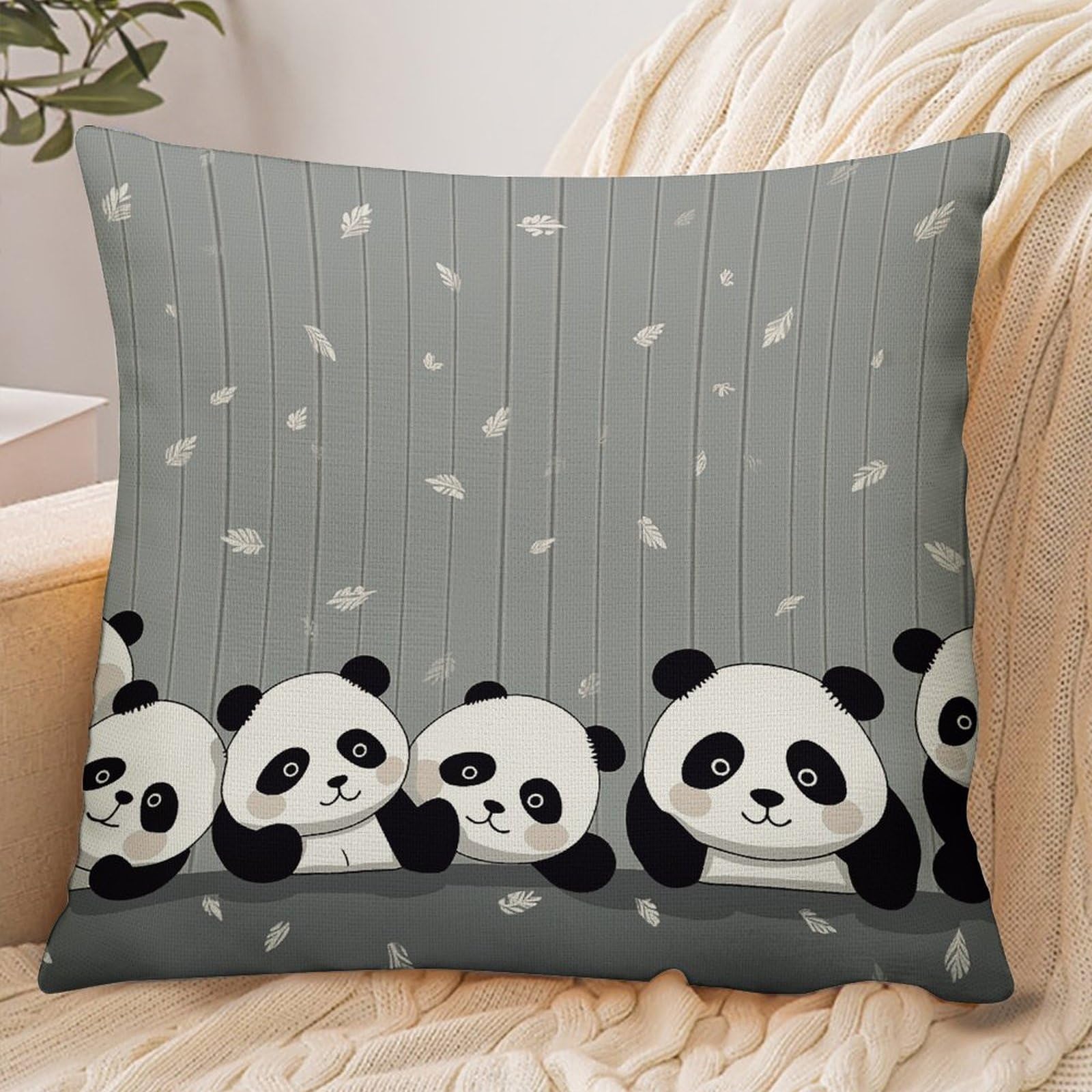 Fekiloot Style Funny Baby Panda Pillowcase Pillow Sham Pillow Case