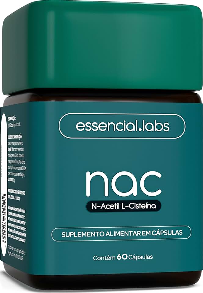 NAC 600mg - N-Acetil L-Cisteína - 60 Cápsulas
