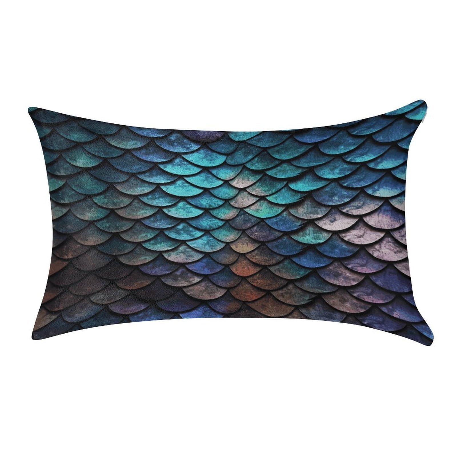Btcowzrv Style Dragon Scale Pattern Pillow Cover Pillow Case Pillowcase