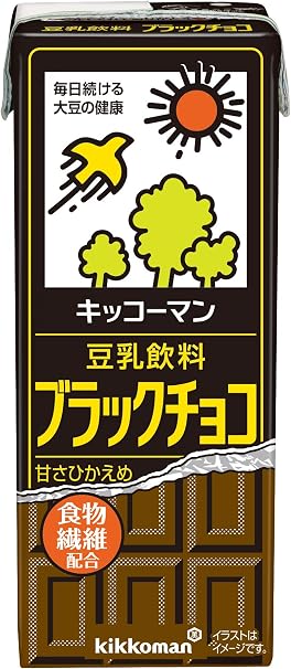 Amazon キッコーマン 豆乳飲料 ブラックチョコ 200ml 18本 キッコーマン 豆乳 豆乳飲料 通販