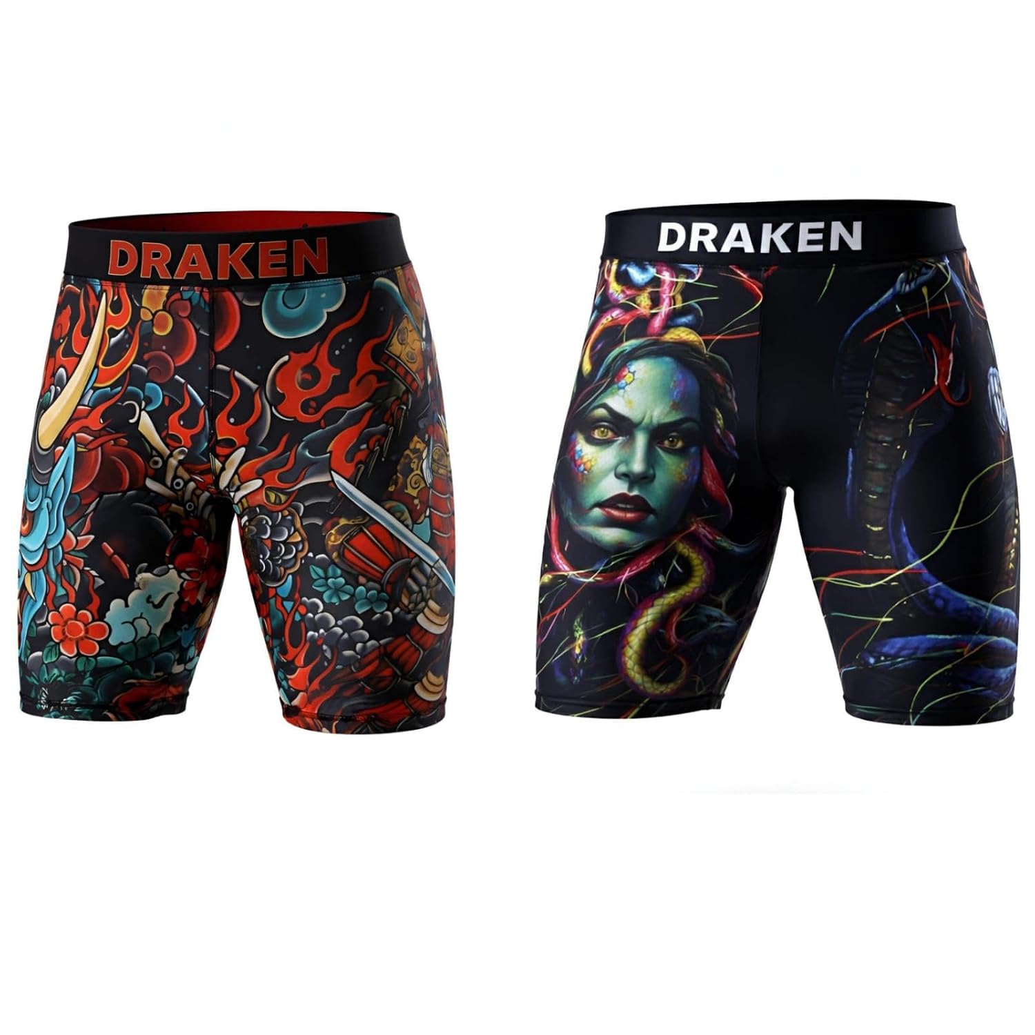 DRAKEN MMA Shorts Men’s Compression Shorts Gym & Sports Training Shorts 2 Piece Tights Combo, Athletic Workout Wear - Review, Price and Buying Guide