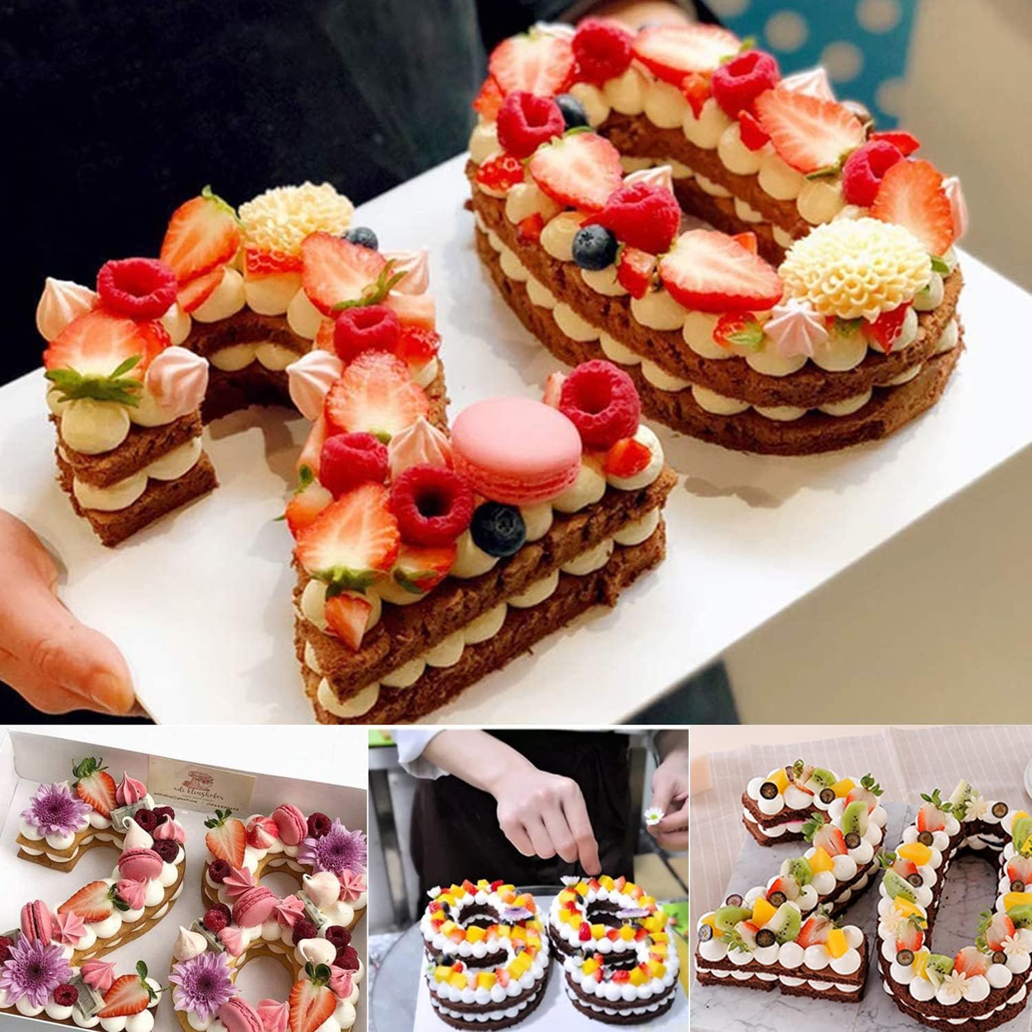 Inch Cake Pans Number '3' Silicone Cake Mold 10