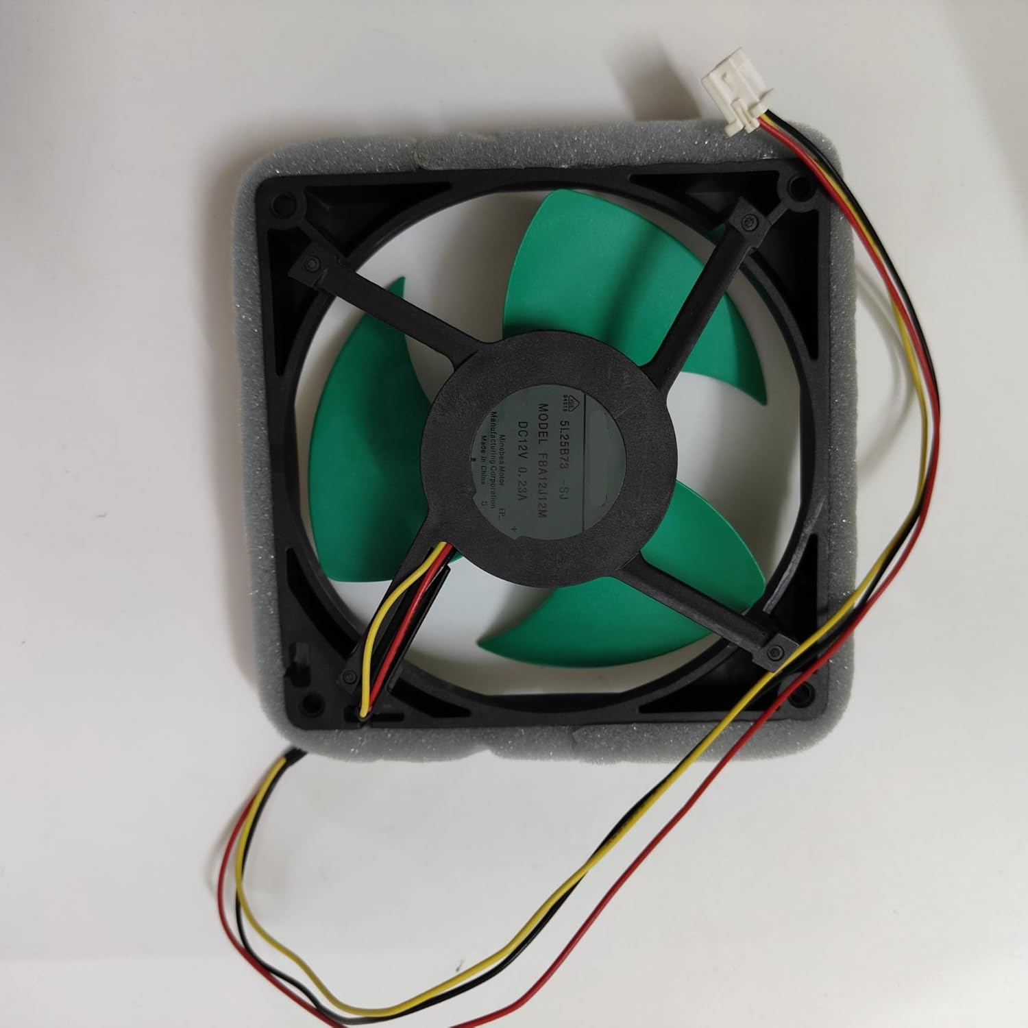 Refrigerator Freezer Fan Motor 4715JL-04W-S29 DC 12V 0.23A Replacement for Midea Whirlpool Refrigerators Cooling