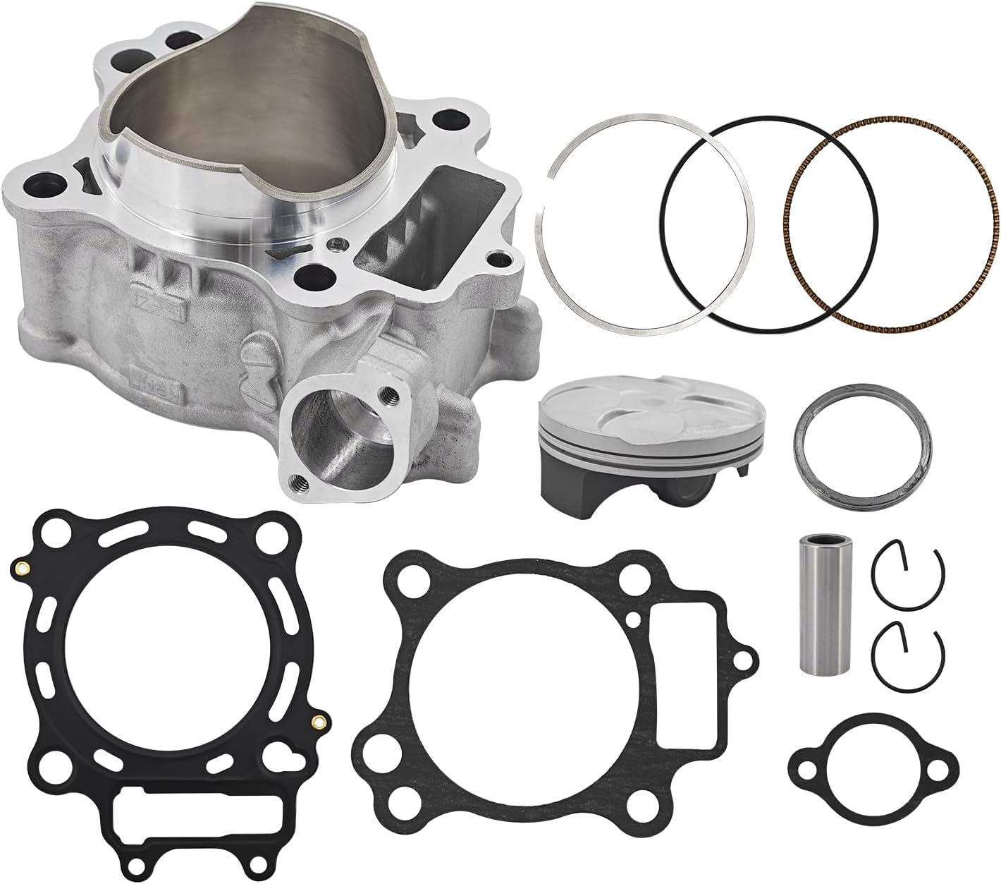78mm Cylinder Piston Top End Rebuild Kit Fits for Honda CRF250R 2004-2009 CRF250X 2004-2017 4-Stroke 12100-KRN-670 12100-KRN-732