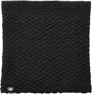 ファイテン(phiten) ネックウォーマー 遠赤外線素材「セラウォーム®」採用 二重構造 保温性 伸縮性 表面ジャガード編み 裏面綿 フリーサイズ ブラック/ピンクグレー