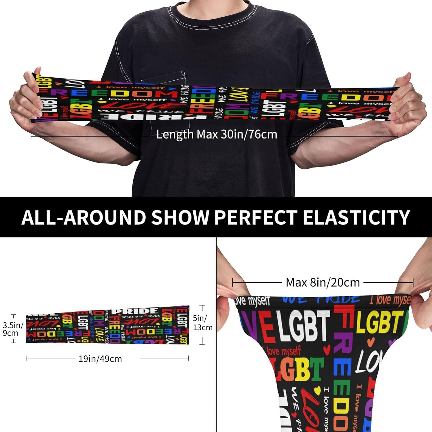 Rainbow Arm Sleeves LGBT Pride Arm Sleeves Gay Sports Compression Arm Sleeve for Women Man