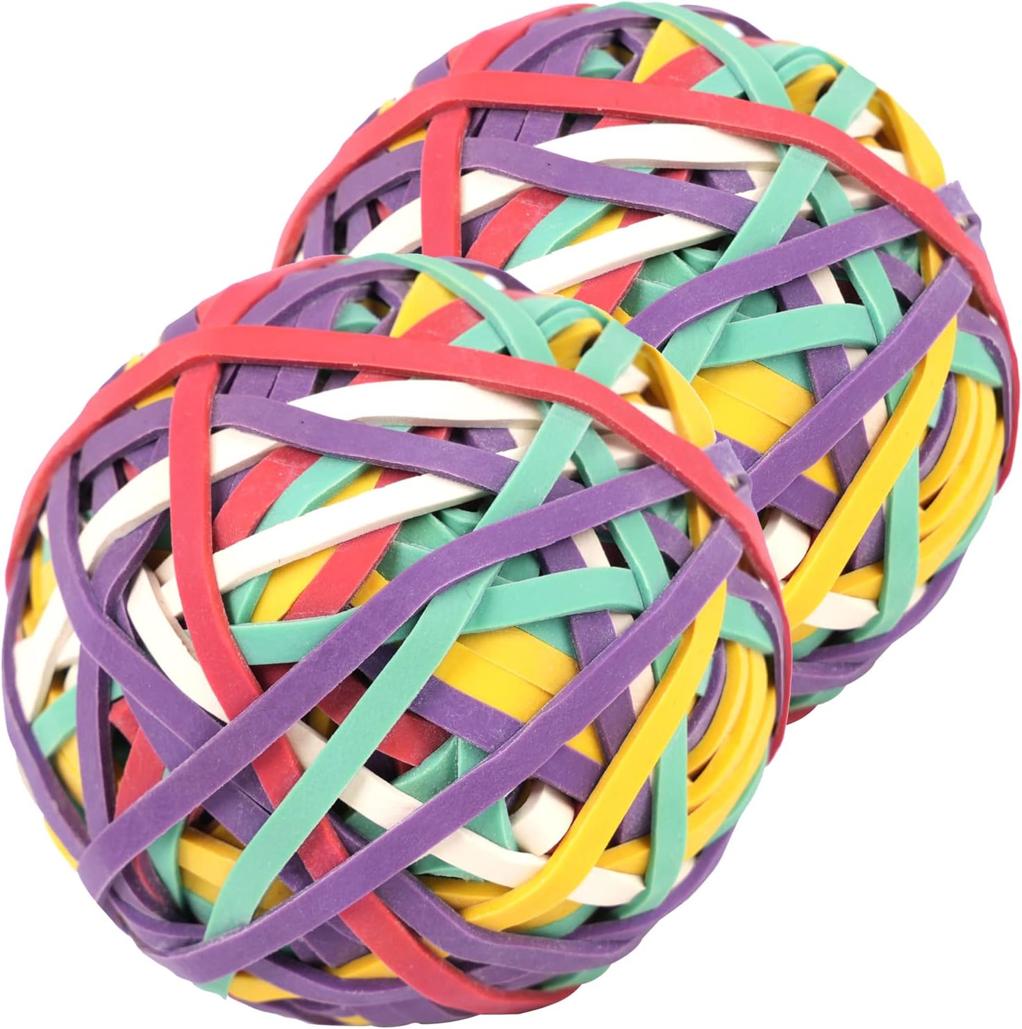 AMUU Rubber Band Ball #33 rubber bands 2 Pack ball About 300pcs 5 colors rubber Bands for Office School Home Strong Elastic Band 5 colors Loop Office Supplies : Everything Else
