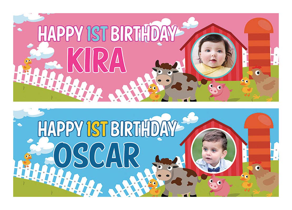 Poster Personalizzati Per Feste Di Compleanno – 2 Pezzi Con Nome, Età E Foto - 5