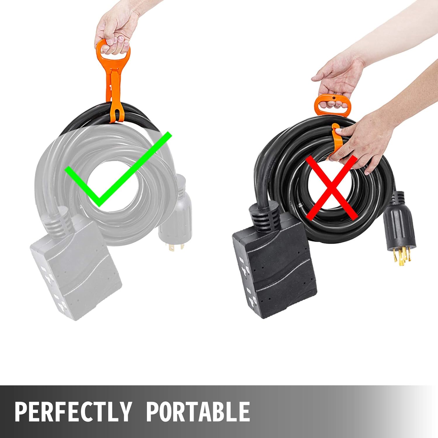 Black Friday Clearance VEVOR Generator Power Cord 25FT 20A Duplex-Style L14-20P to 4N5-20R Generator Extension Cord SJTW 12AWG/4C 60C FT2 4 Prong Flexible Generator Power Cord Assemblies 110V Thermoplastics Jacket Best Deal 🛒 VEVOR Generator Power Cord 25FT 20A Duplex-Style L14-20P to 4N5-20R Generator Extension Cord SJTW 12AWG/4C 60C FT2 4 Prong Flexible Generator Power Cord Assemblies 110V Thermoplastics Jacket