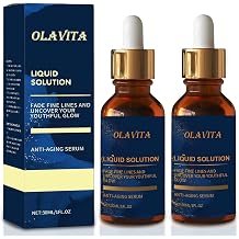 OLAVITA Liquid Solution Anti Aging Serum, Vitamin C Hydration & Skin Care Solution, 2 Pack
