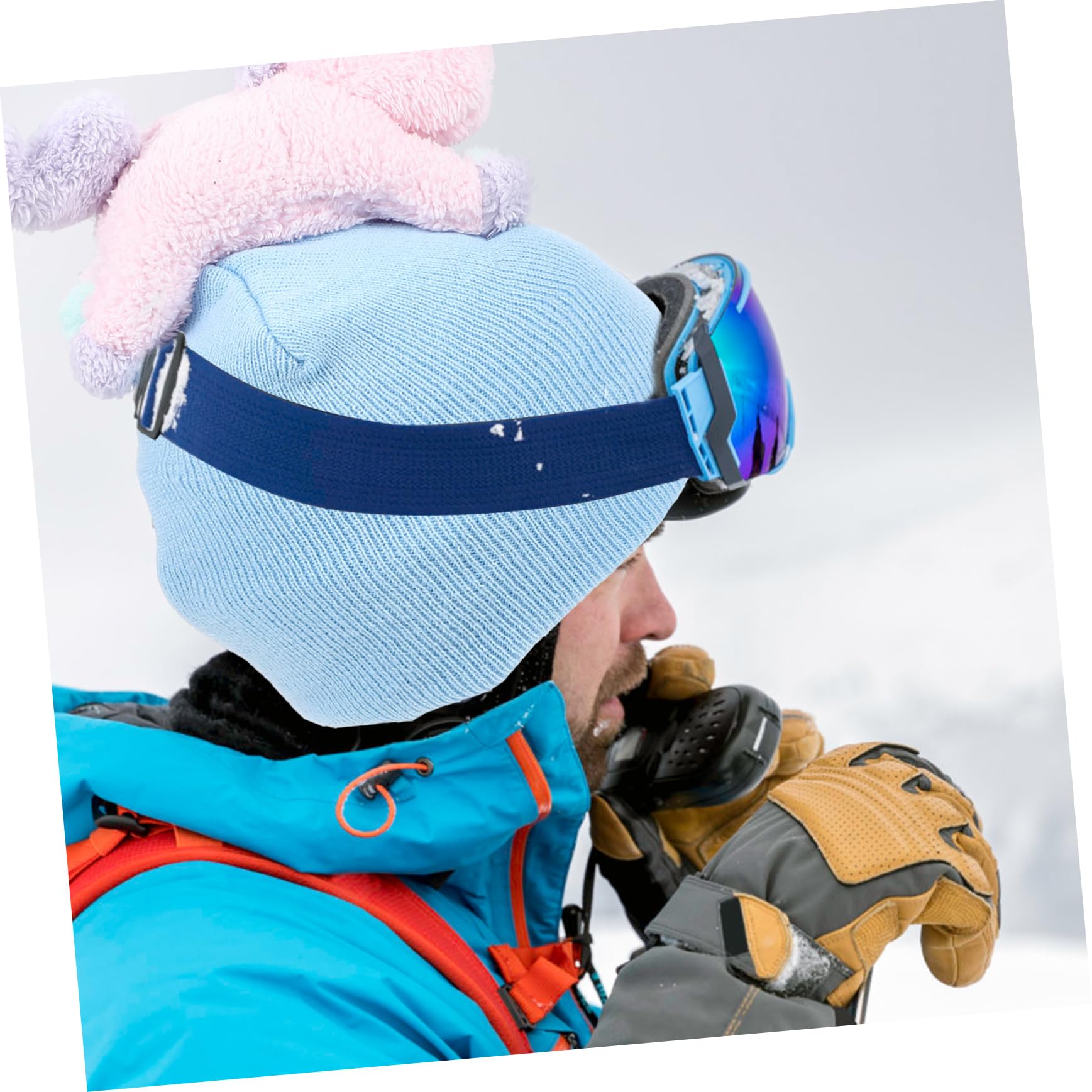 Kisangel Copricasco per Sport Invernali con Design Animato Copertura Protettiva per Casco e Facile e Indossare