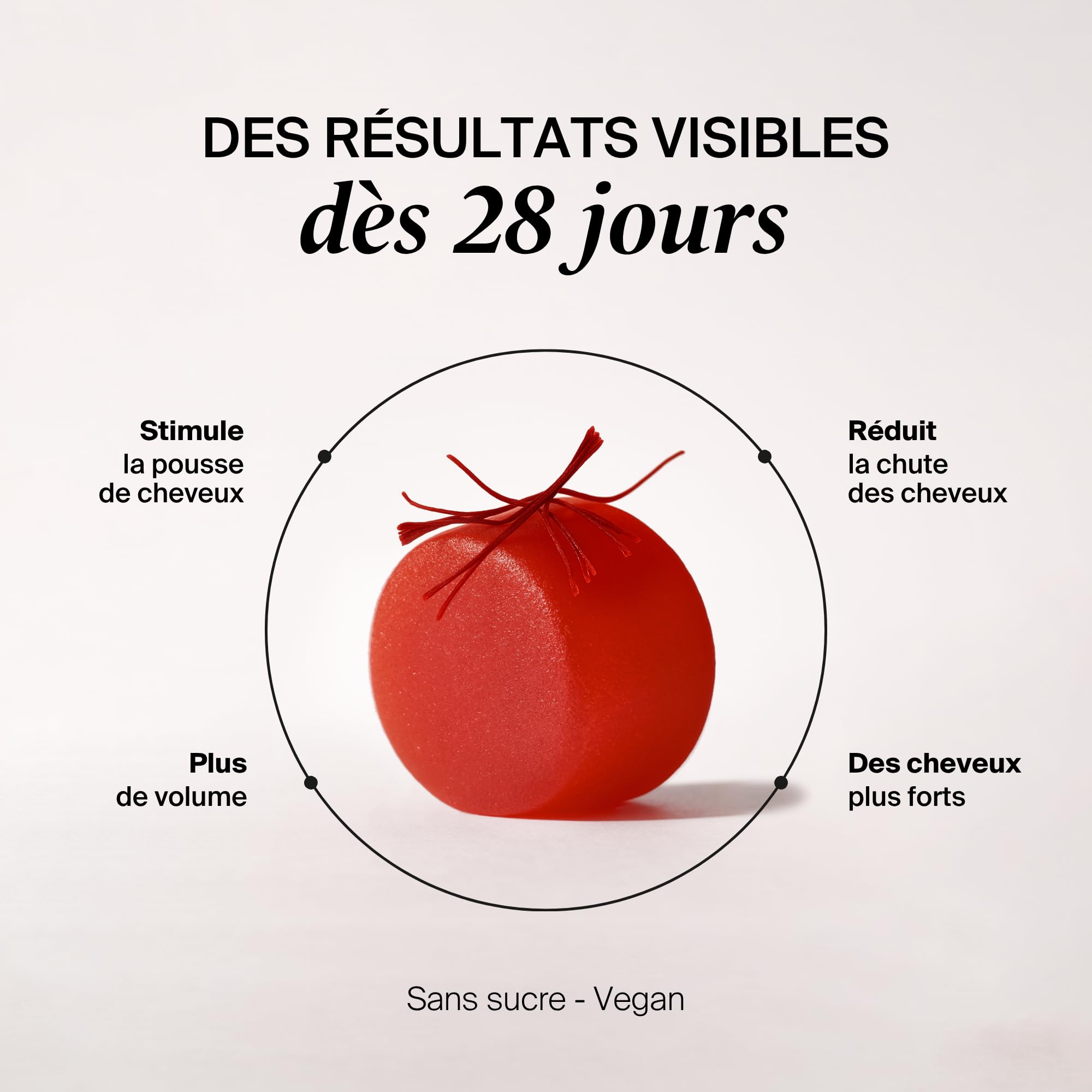 Naali Cheveux Gummies Safran AnaGain Zinc Sélénium – 60 Gommes - Complément Alimentaire Beauté Capillaire – Maintien des Cheveux Normaux – Sans Sucre, Goût Framboise - Routine Bien Etre