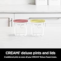 Vista 6 de Ninja Creami Deluxe - Paquete de 2 pintas compatibles con máquinas de helados Creami Deluxe serie NC500, pintas Ninja auténticas, sin BPA y aptas
