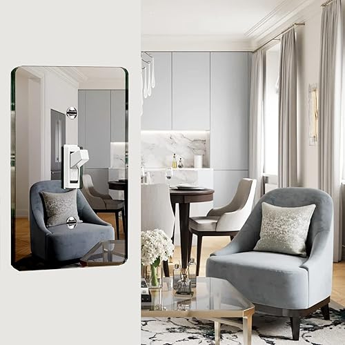 Miniatura 4 de Placa de pared con interruptor de espejo plateado, placa de pared de acrílico duradera, placa de pared decorativa de una sola banda
