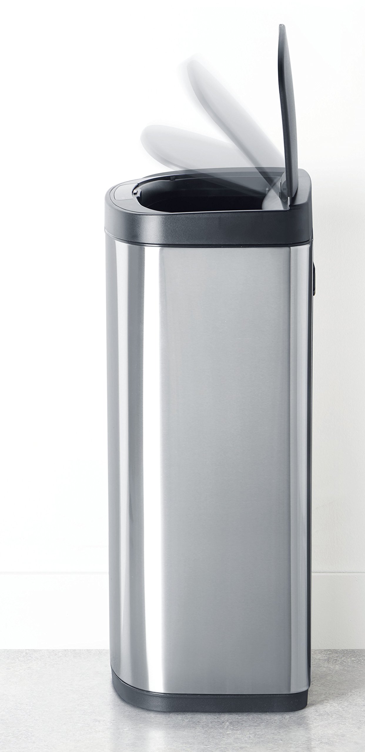 EKO Utility Dara Sensor Waste Bin, 35 Litre, Brushed Stainless