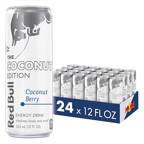 Vista 125 de Red Bull Yellow Edition - Bebida energética tropical, con 80 mg de cafeína más taurina y vitaminas B, 8.4 onzas líquidas, paquete de 24 latas
