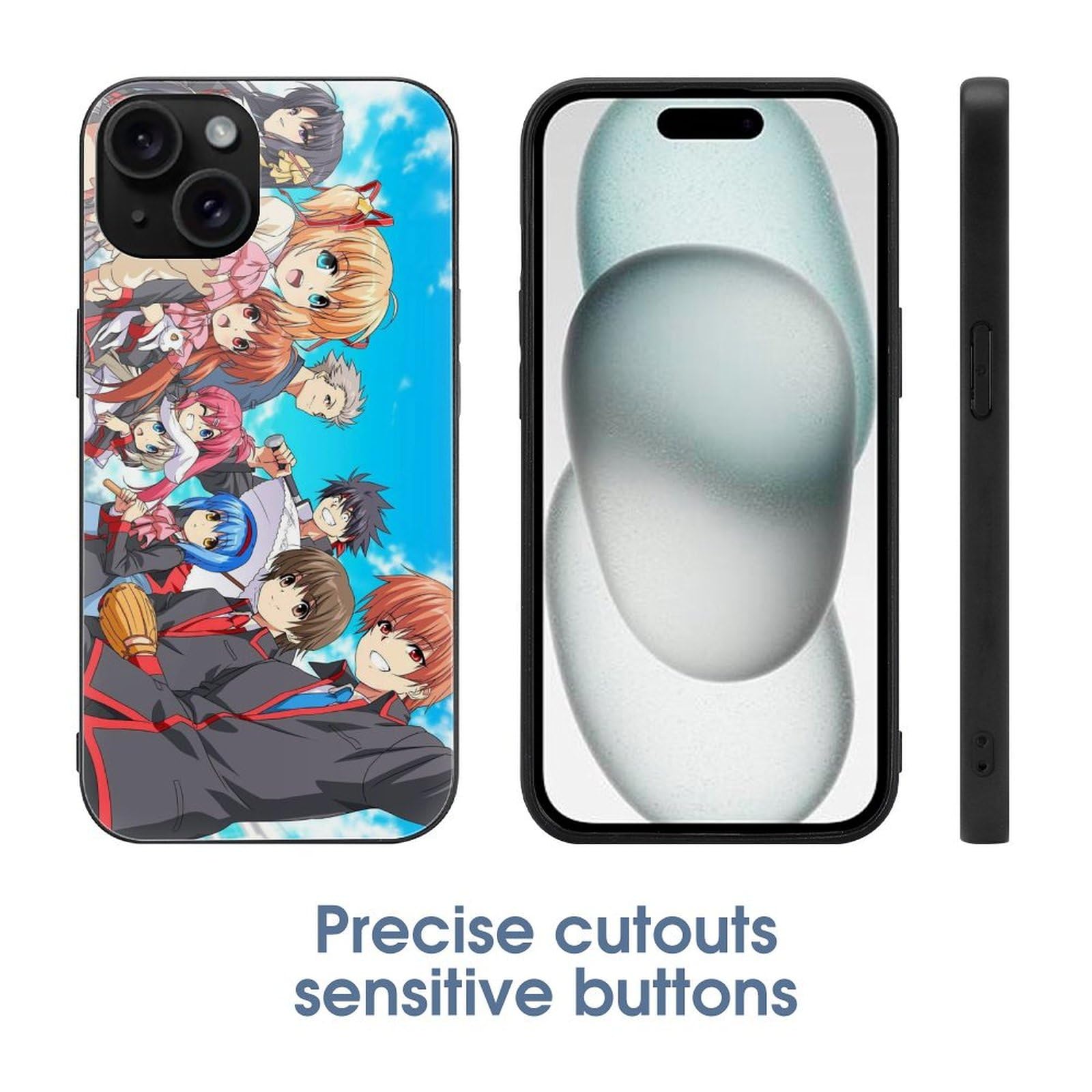 Amazon.co.jp: スマホケース iPhone 15 リトルバスターズ 