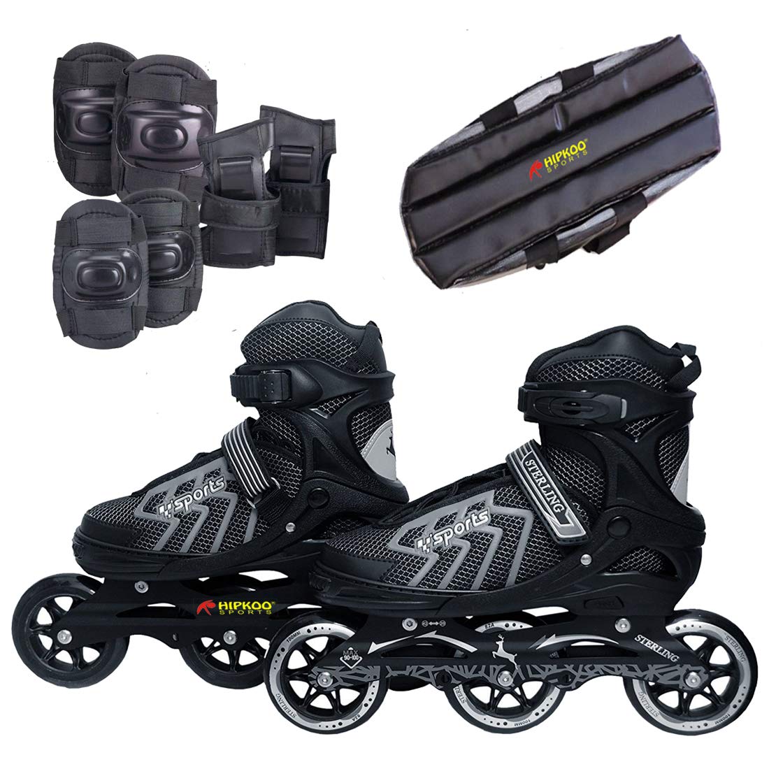 Buy Hipkoo Adjustable Aluminium Body Inline Skates inline Skates