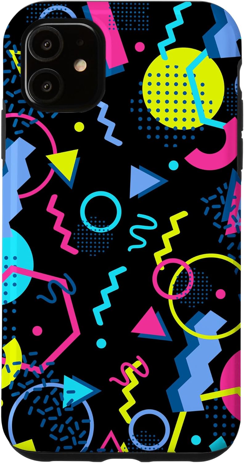 Geometric Pattern 80s 90s Memphis Style Case for iPhone 16