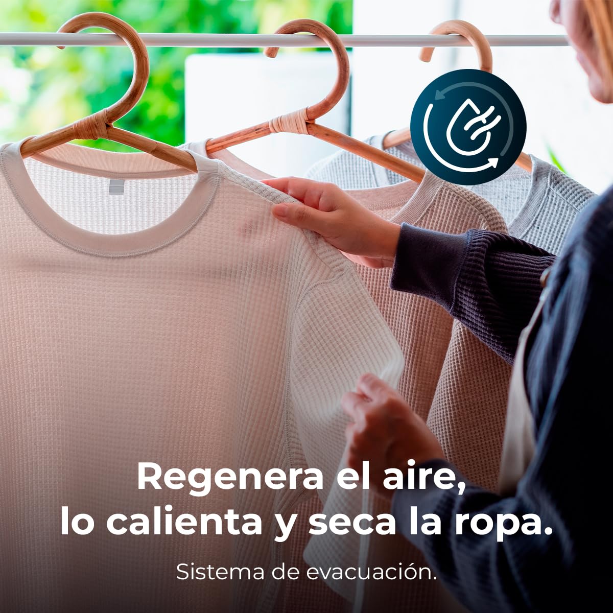 Cecotec Secadora 7 kg Bolero DressCode Dry 7200V C, Clase C, Sistema de Evacuación, 15 programas, Secado automático, Planchado fácil, Kid Lock, DelayStart, Giro Bidireccional, Función Silence