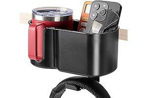 KEMIMOTO Desk Cup Holder with Headphone Hanger, 2 in 1 Cup Holder for Gaming Desk