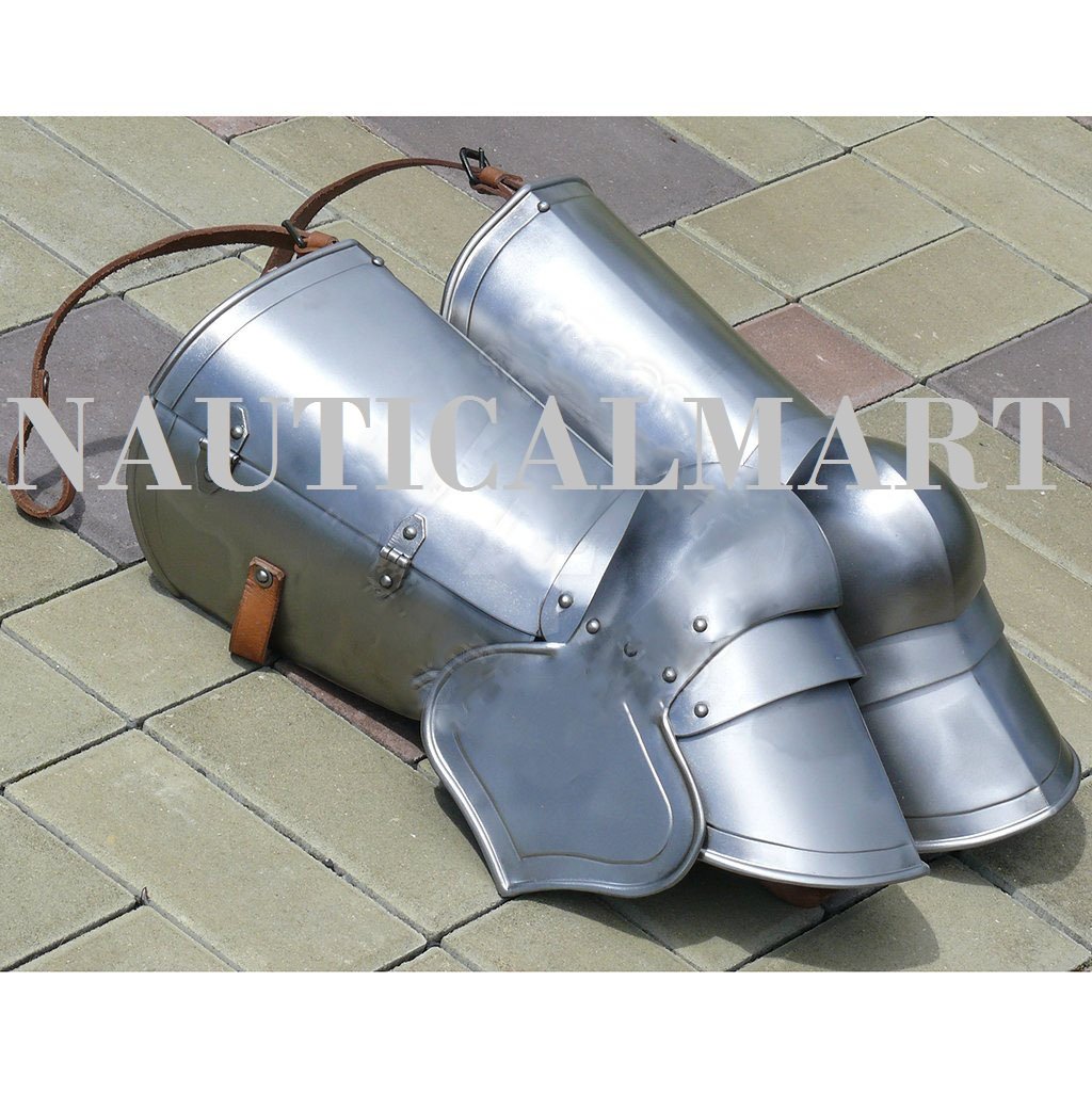 LARP Halloween Gothic Upper Leg Knees Closed Medieval Leg Guards